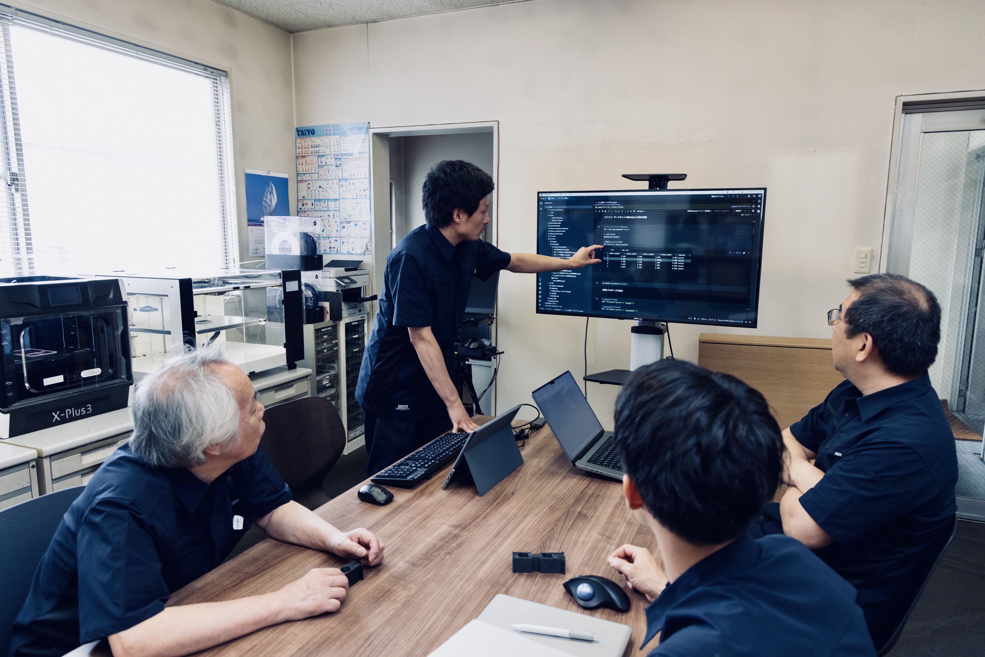 綱業商会の打ち合わせ風景