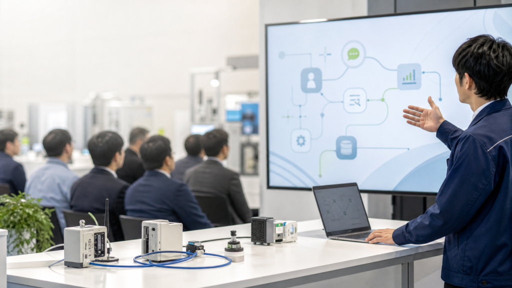 AIエージェント活用セミナーをイメージした製造業向けDXのアイキャッチ画像